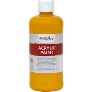 Acrylic Paint 16 oz, Deep Yellow