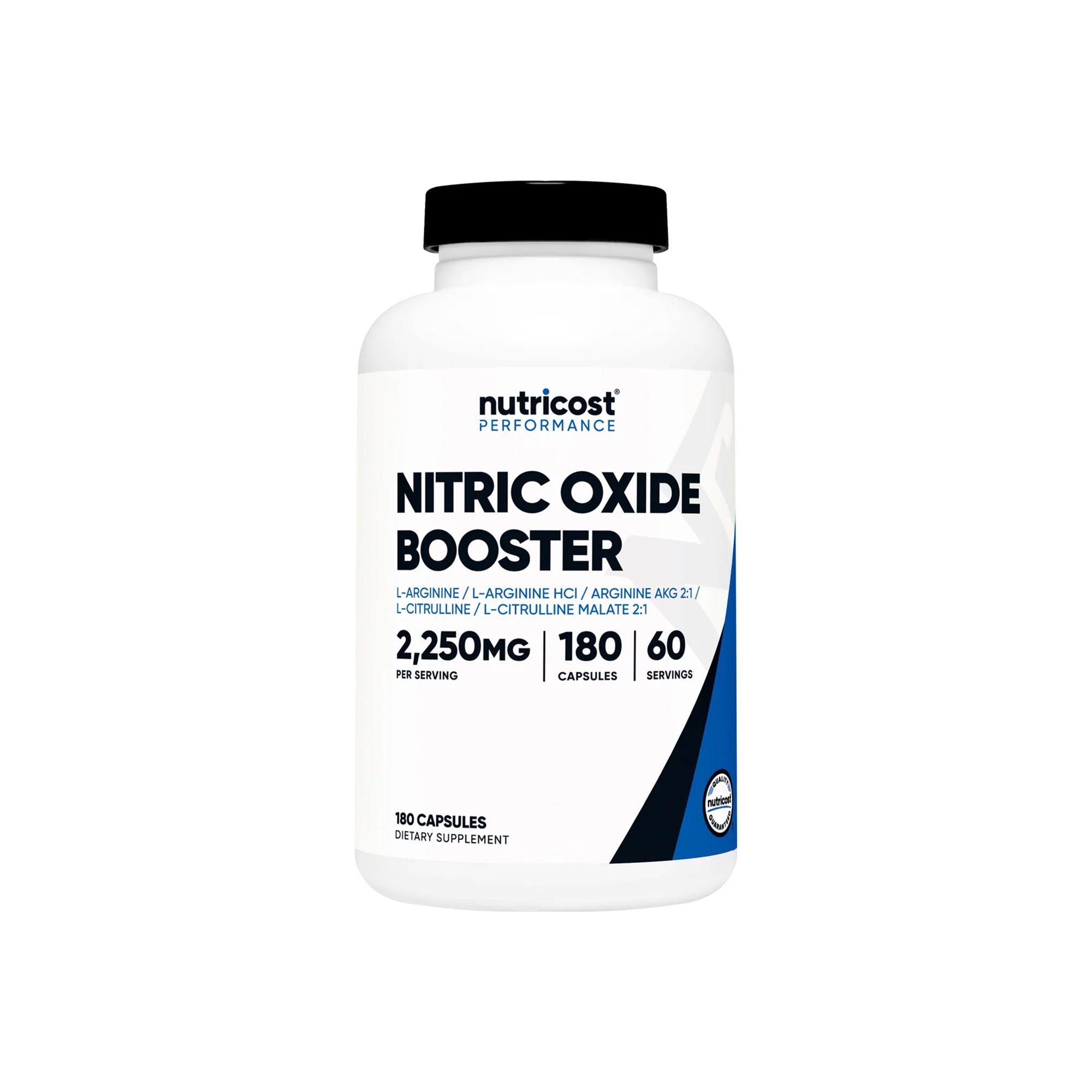 Nutricost VITAMIN, CAP NITRIC OXIDE BOOSTER 2250MG (180/BT 12BT/CS)