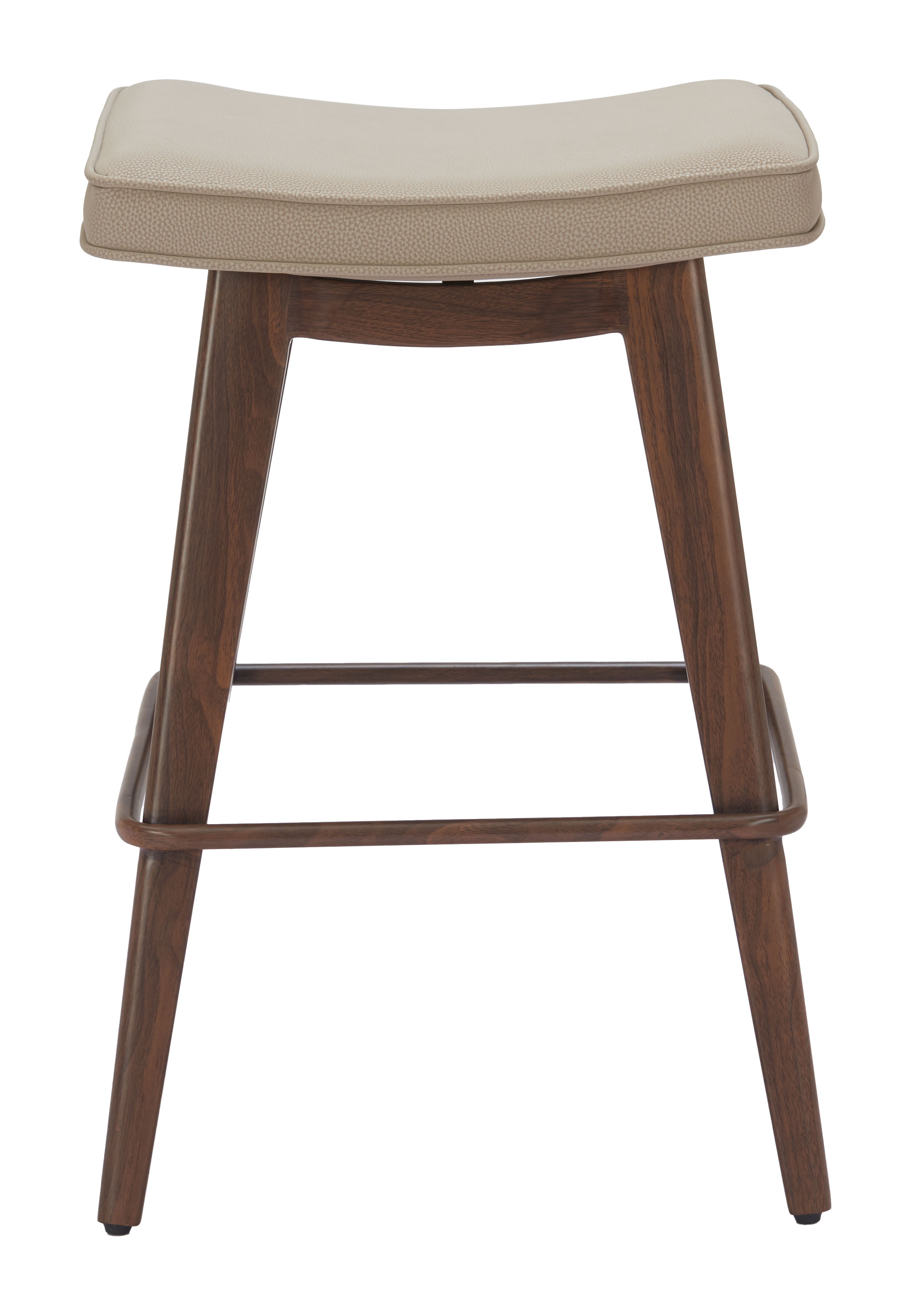 Divat Counter Stool (Set of 2) Beige & Walnut product image