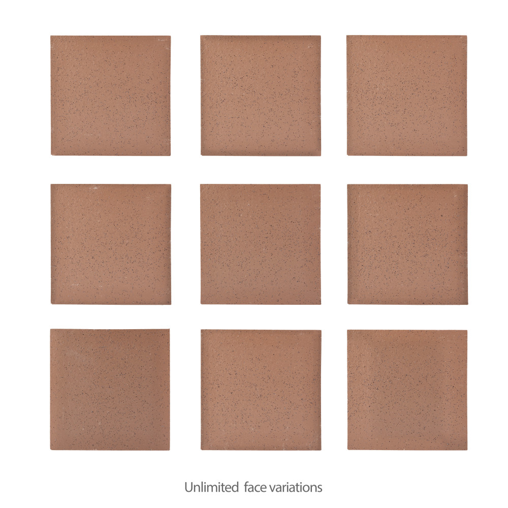 Lincoln Quarry Abrasive Mayflower Red 6 in. x 6 in. Ceramic Floor and Wall Tile