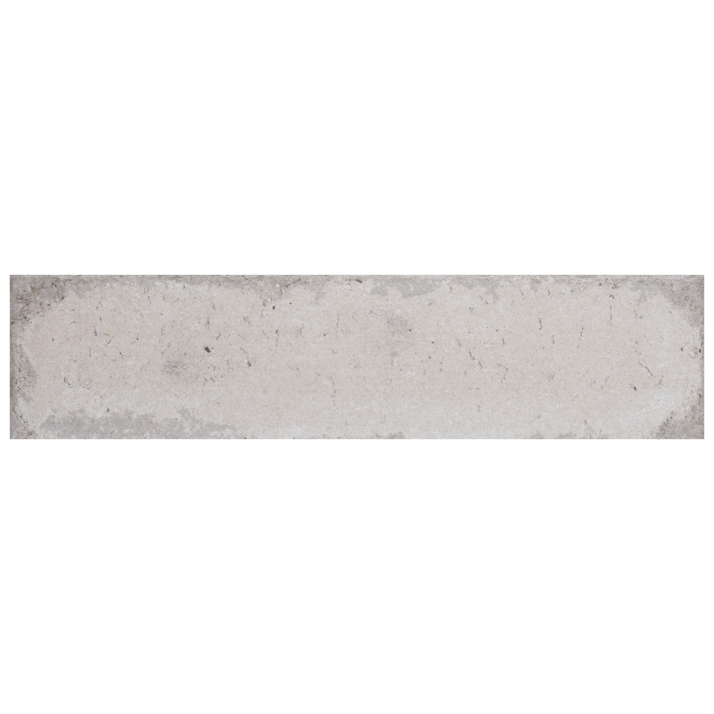 Brickyard White 3 in. x 11-3/4 in. Porcelain Floor and Wall Tile