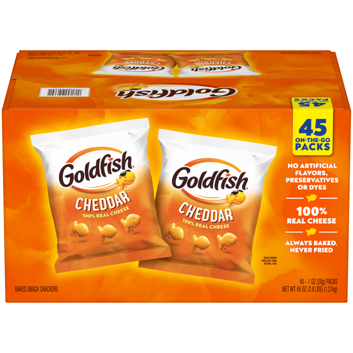 Cheddar Crackers, 45 count box