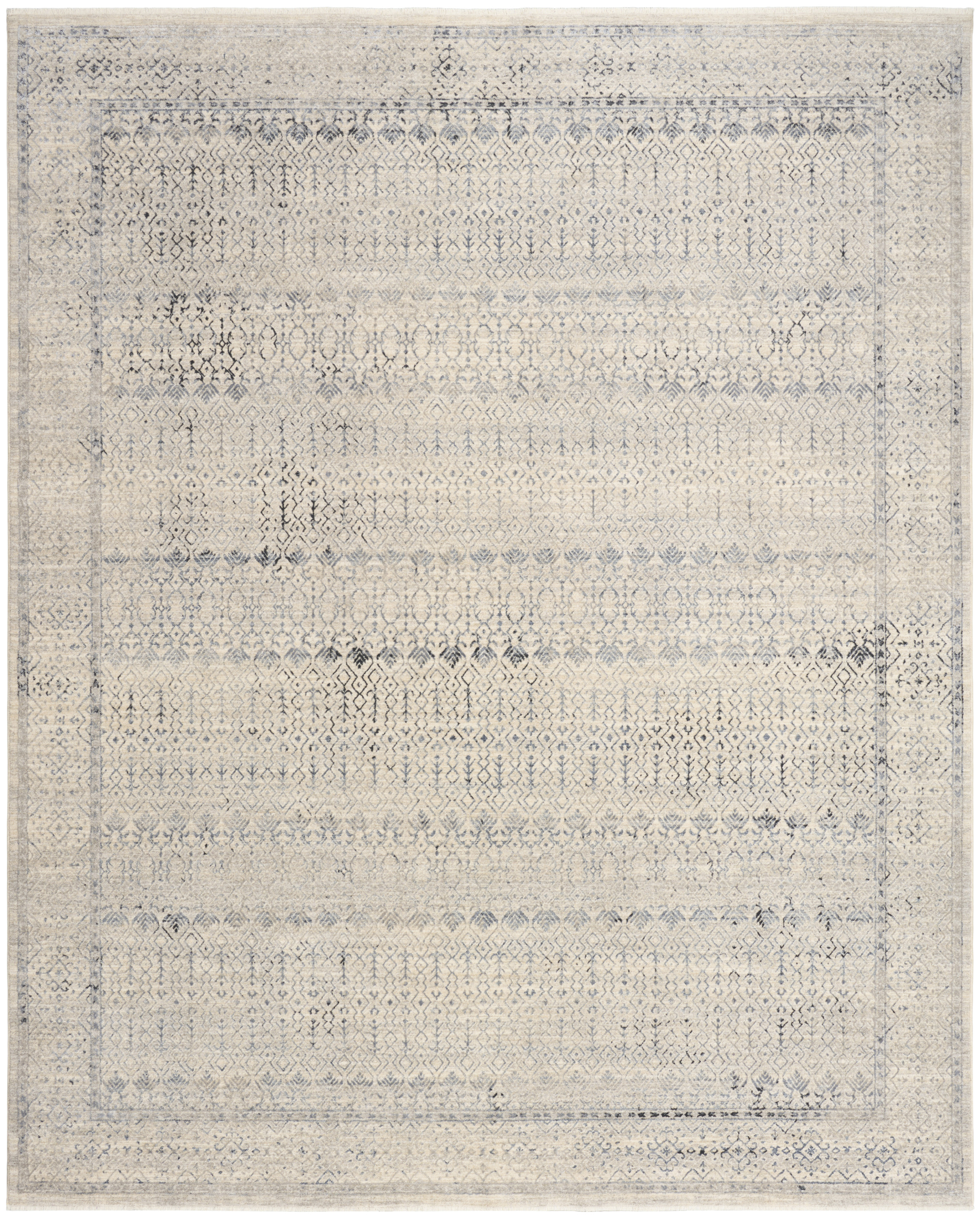 Nourison Sultana 7'10" x 10'2" Ivory Blue Vintage Indoor Rug
