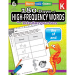 Shell Education 180 Days of High-Frequency Words for Kindergarten SEP51633