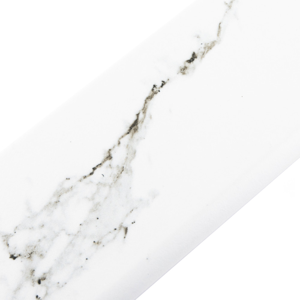 Timeless Calacatta Battiscopa 3-1/8 in. x 12-3/4 in. Ceramic Wall Trim