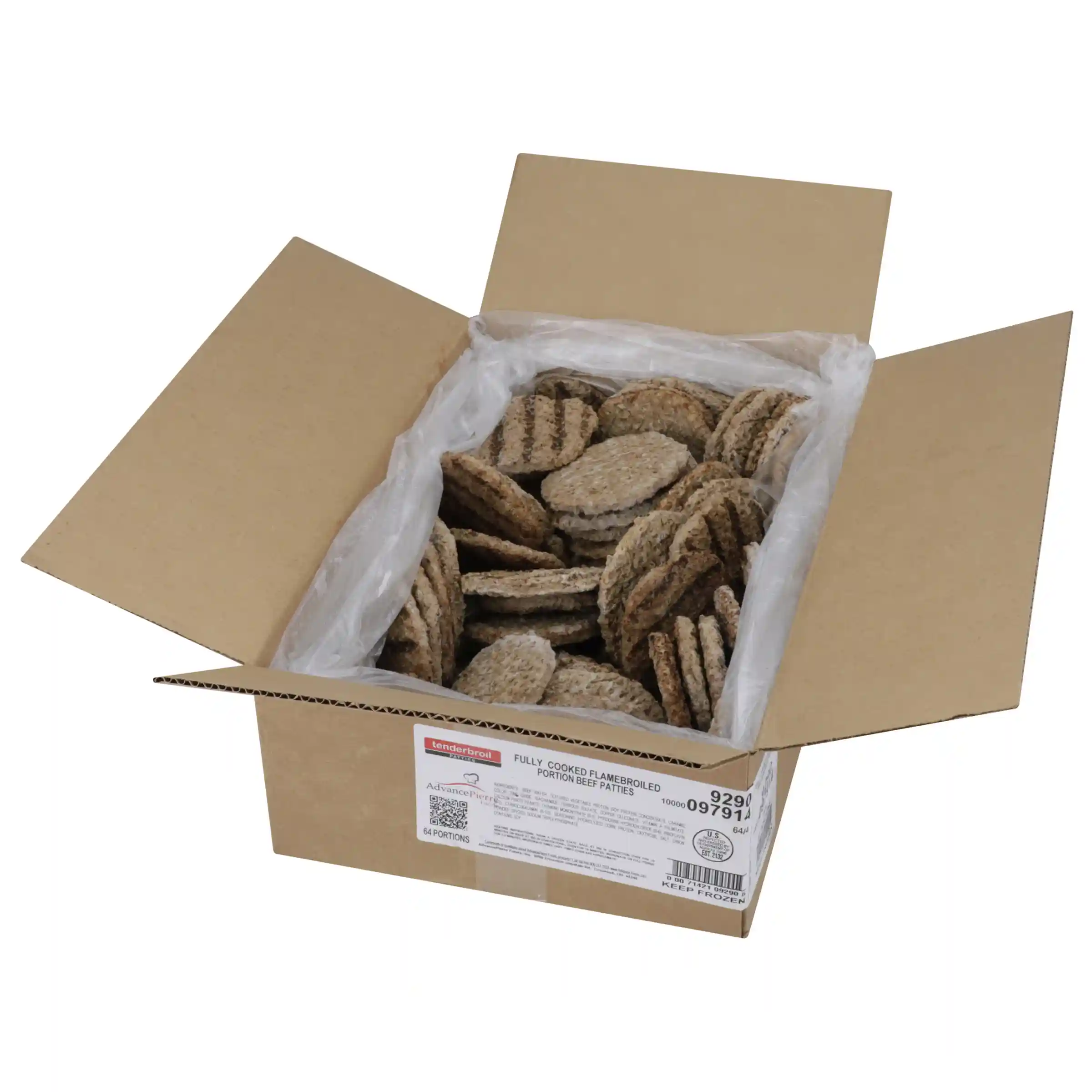 Tenderbroil® Fully Cooked Flame Grilled Beef Pattie, 4 oz, 64 Pieces per case, 16 Lbs      _image_4