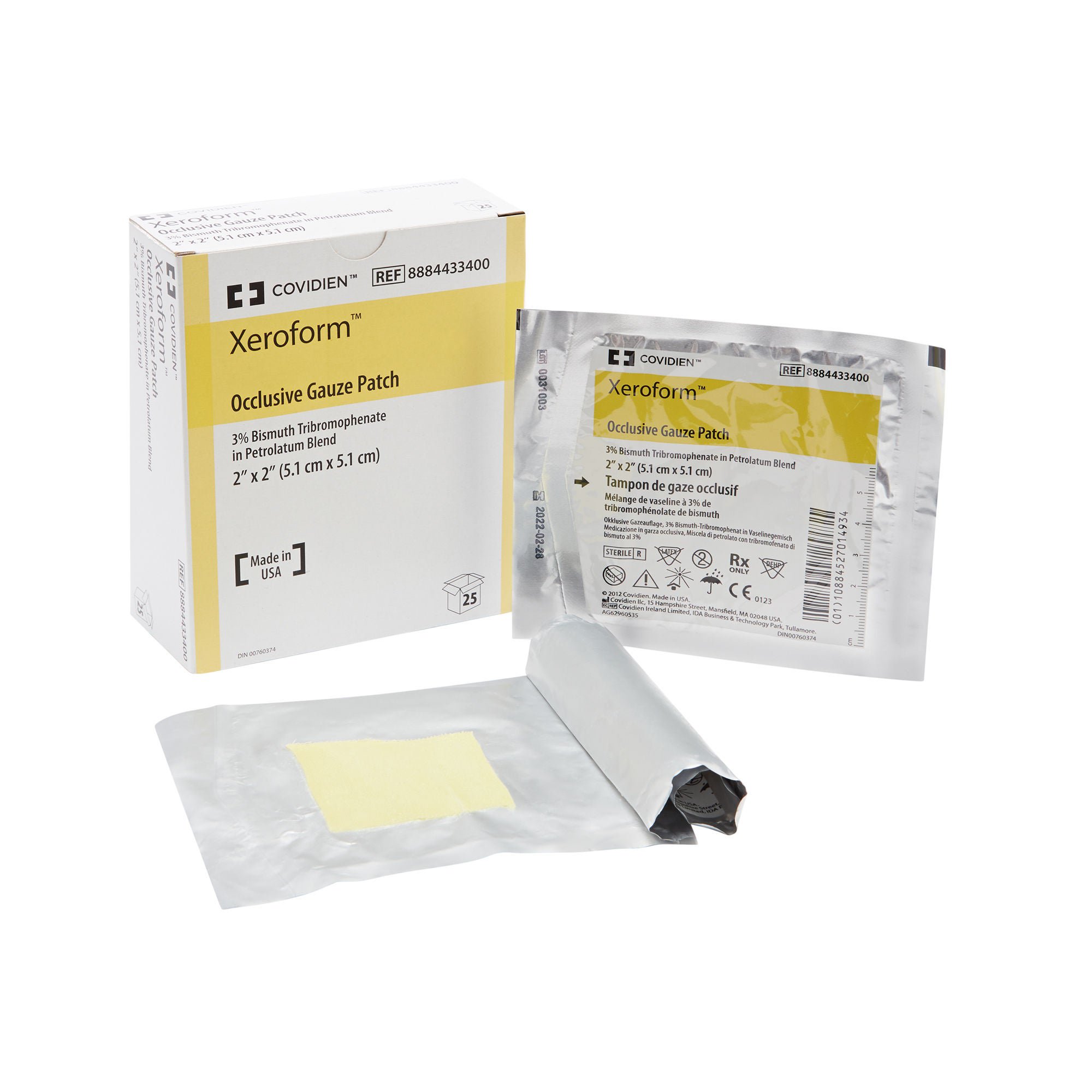 Xeroform® Occlusive Petrolatum Impregnated Dressing 2 x 2 inch