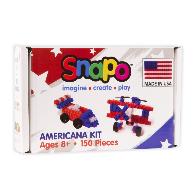 Building Blocks, Americana Made In Usa Kit, 150 Pieces
