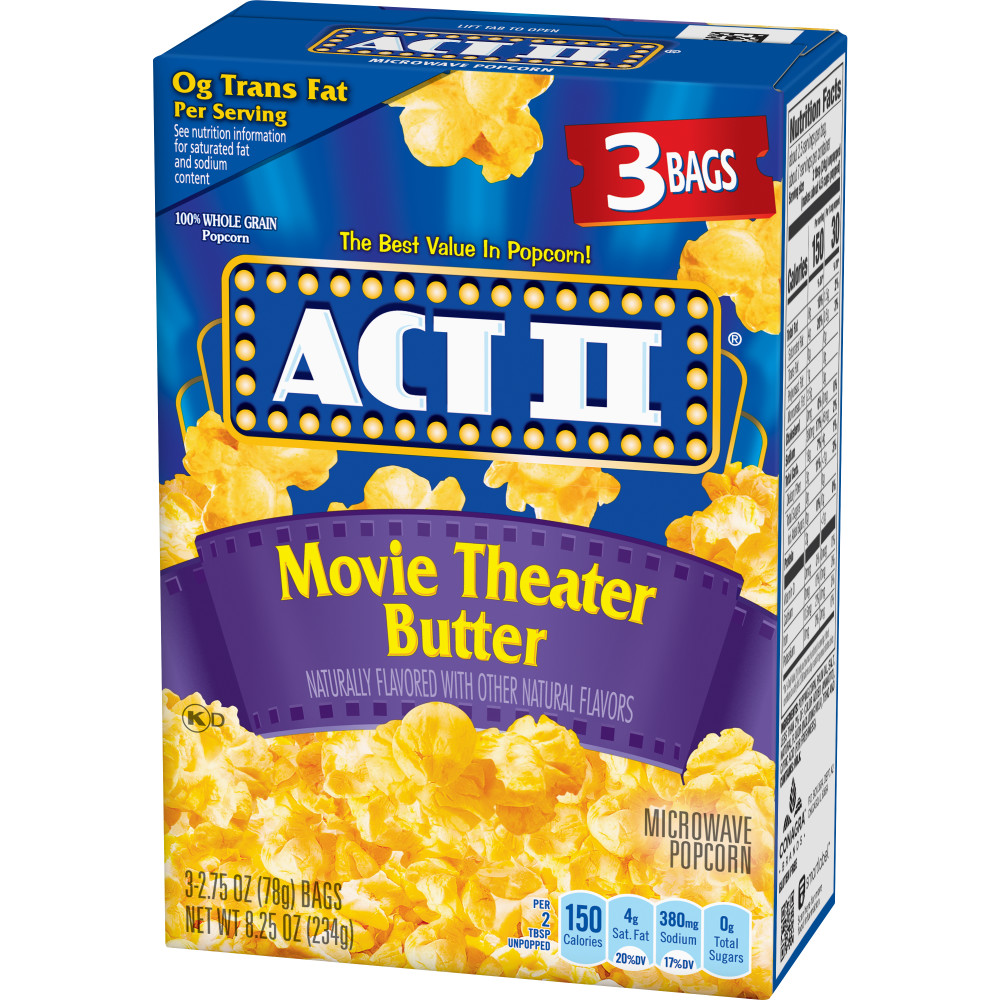 ACT II MOVIE THEATER BUTTER 12/3/2.75 OZ Conagra Foodservice