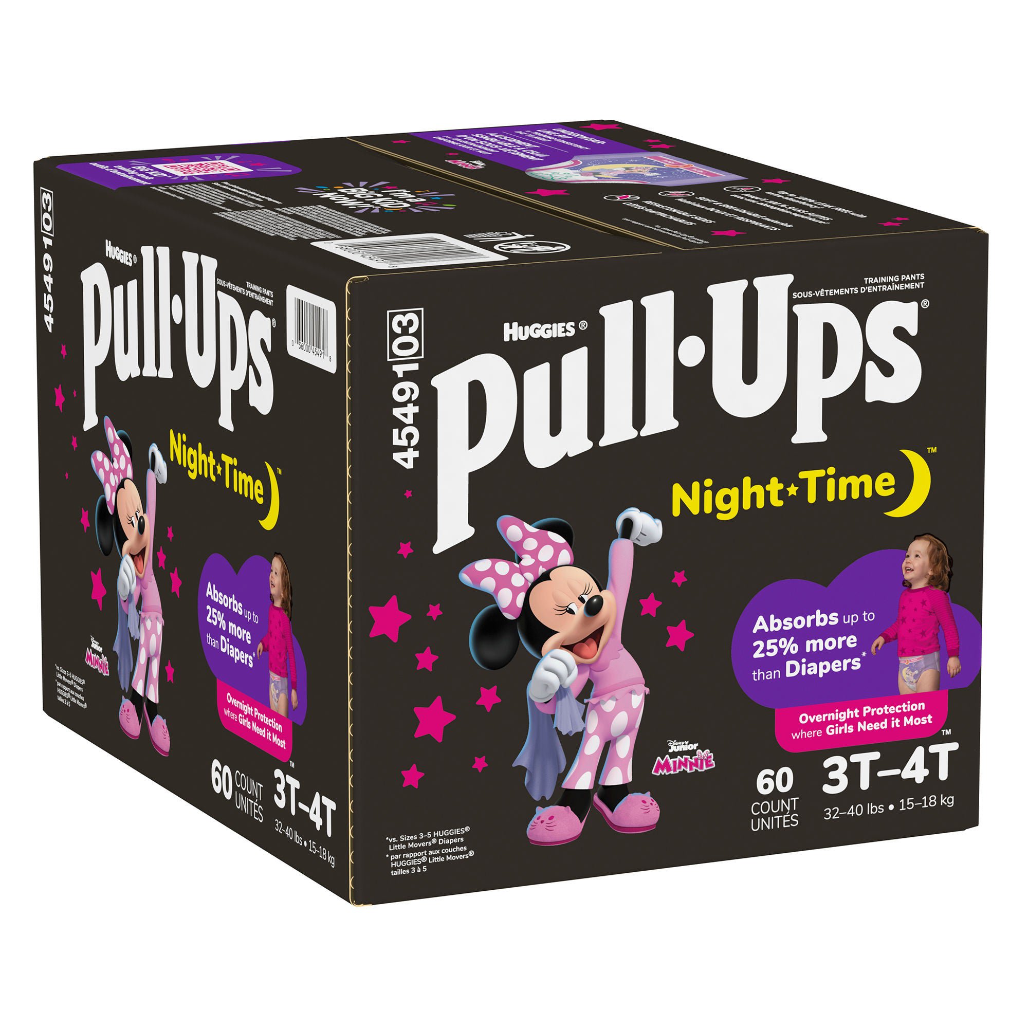 Huggies® Pull-Ups® Night-Time® Training Pants for Girls, 3T to 4T