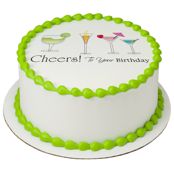 Birthday Cheers PhotoCake® Edible Image®
