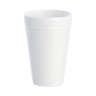 Dart, Hot or Cold Insulated Foam Drink Cups, 32 Oz, White