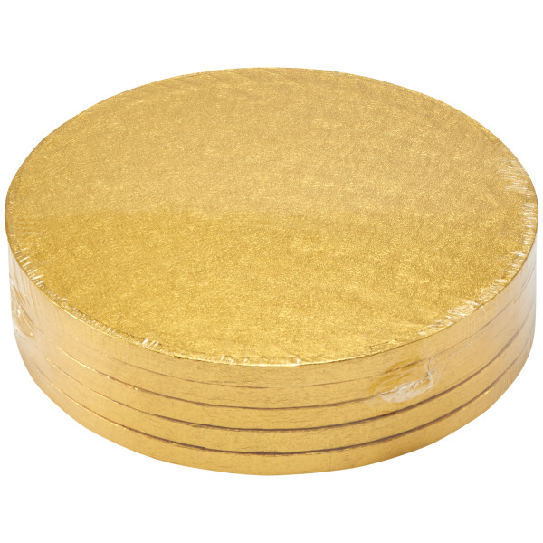 10" Round Gold Foil Cake Board