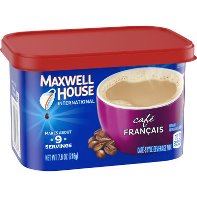 Maxwell House International Francais Cafe Beverage Mix, 7.6 oz Canister