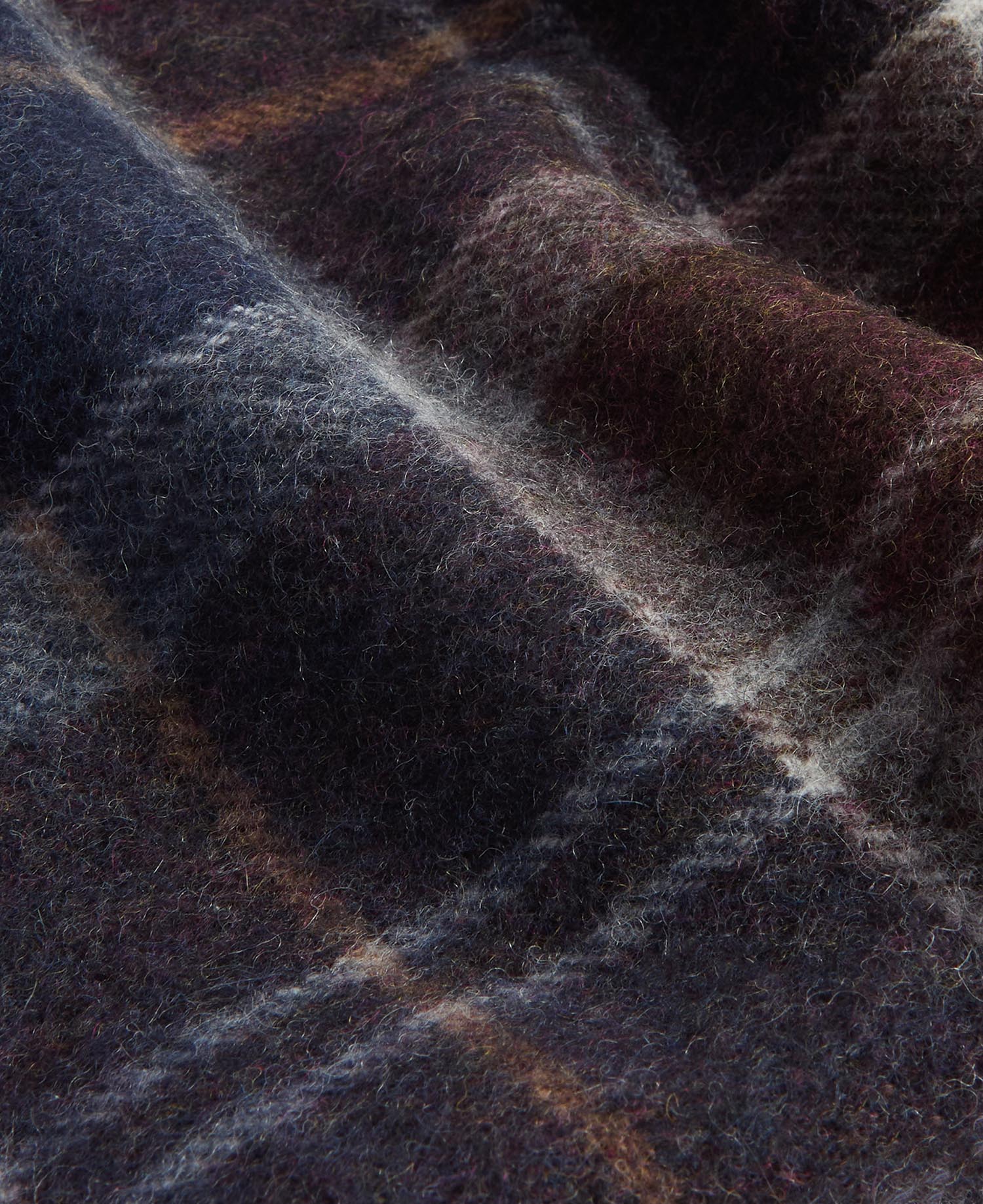 Brack Patchwork Tartan Wool Scarf image number 4