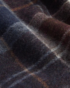 Brack Patchwork Tartan Wool Scarf Midnight Oak Tartan