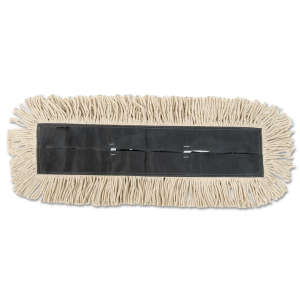 Boardwalk, 36"W, Synthetic, White, Pocket, Dust Mop
