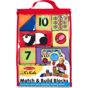Match & Build Soft Blocks, 14 Pieces