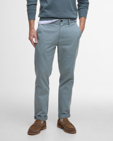 Washed Stretch Tailored Trousers Lead