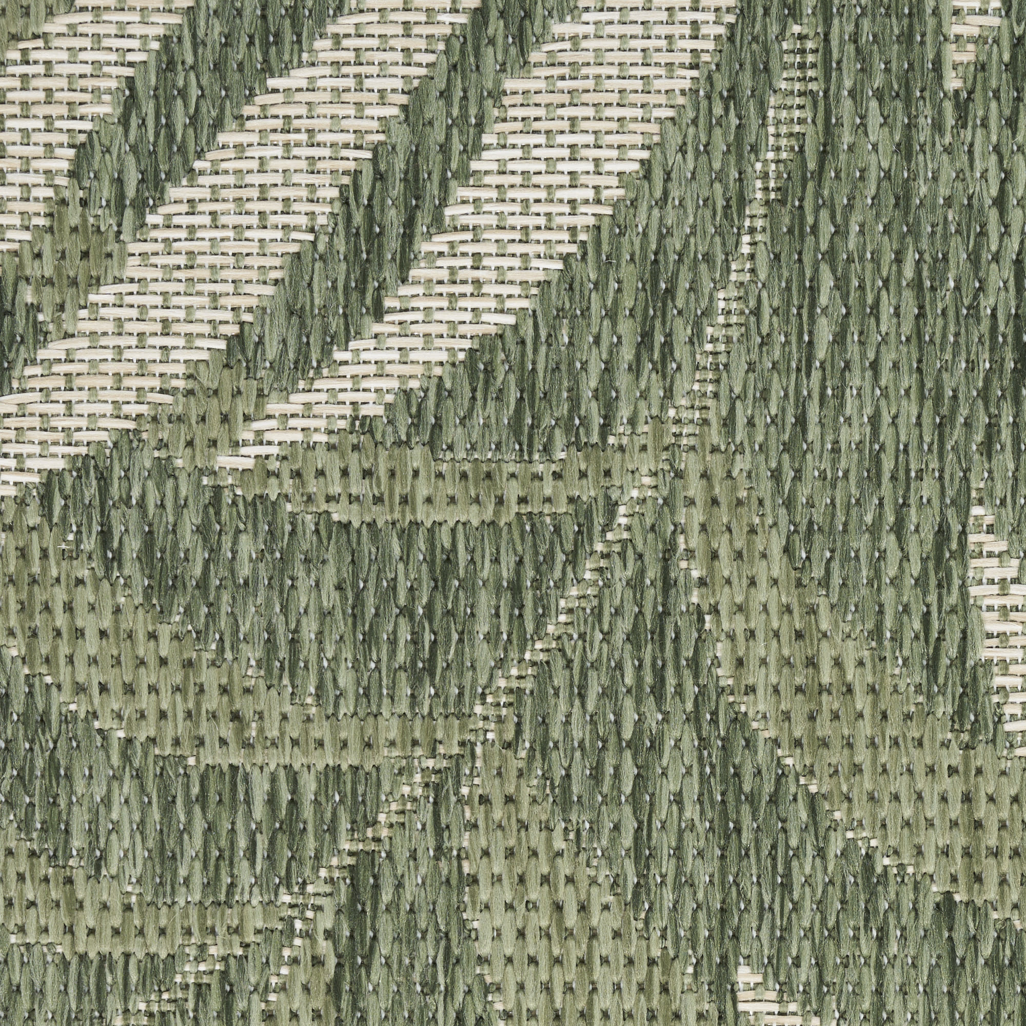 Nourison Garden Oasis 9' x 12' Green Ivory Outdoor Rug