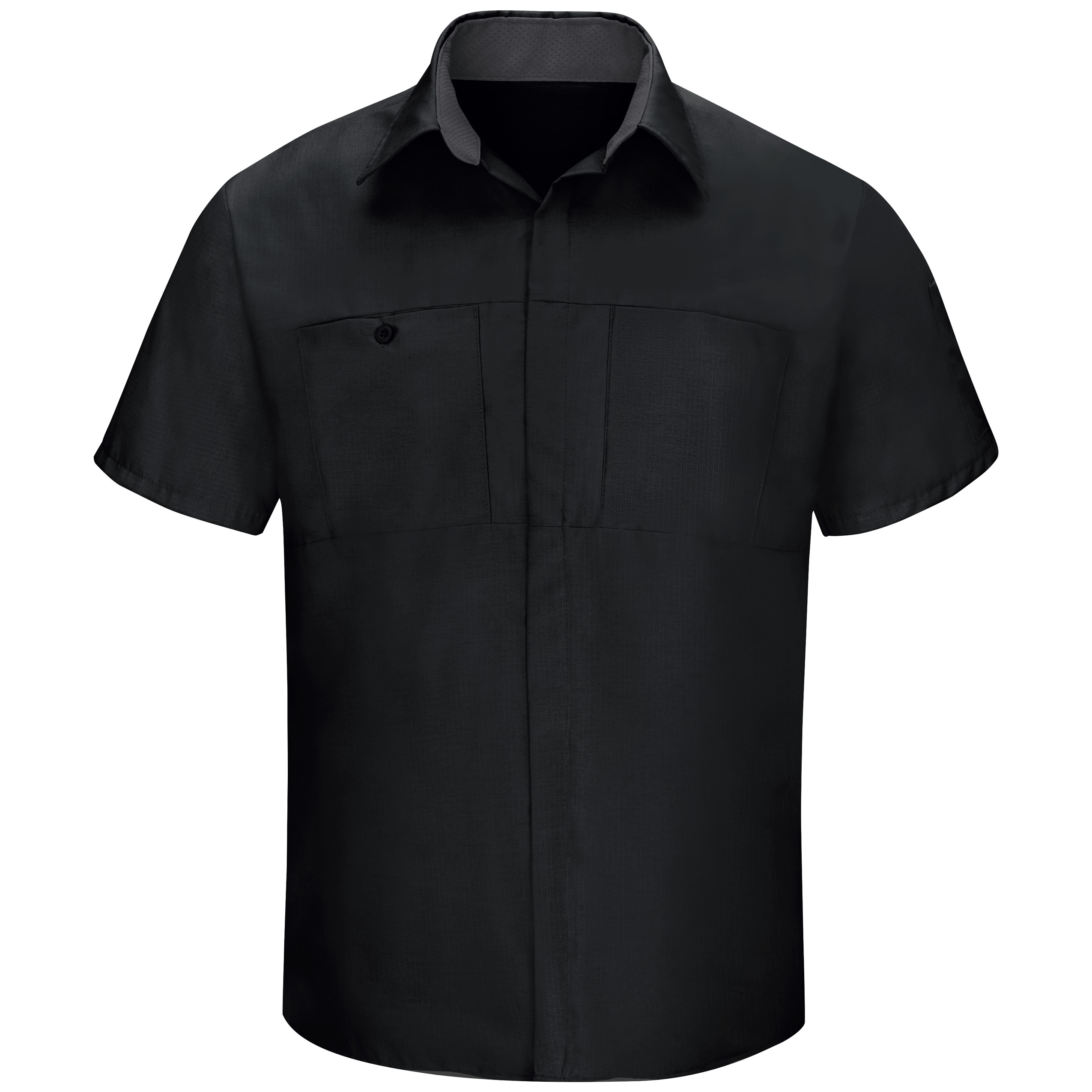 Men‘s Short Sleeve Performance Plus Shop Shirt With Oilblok Technology-Red Kap