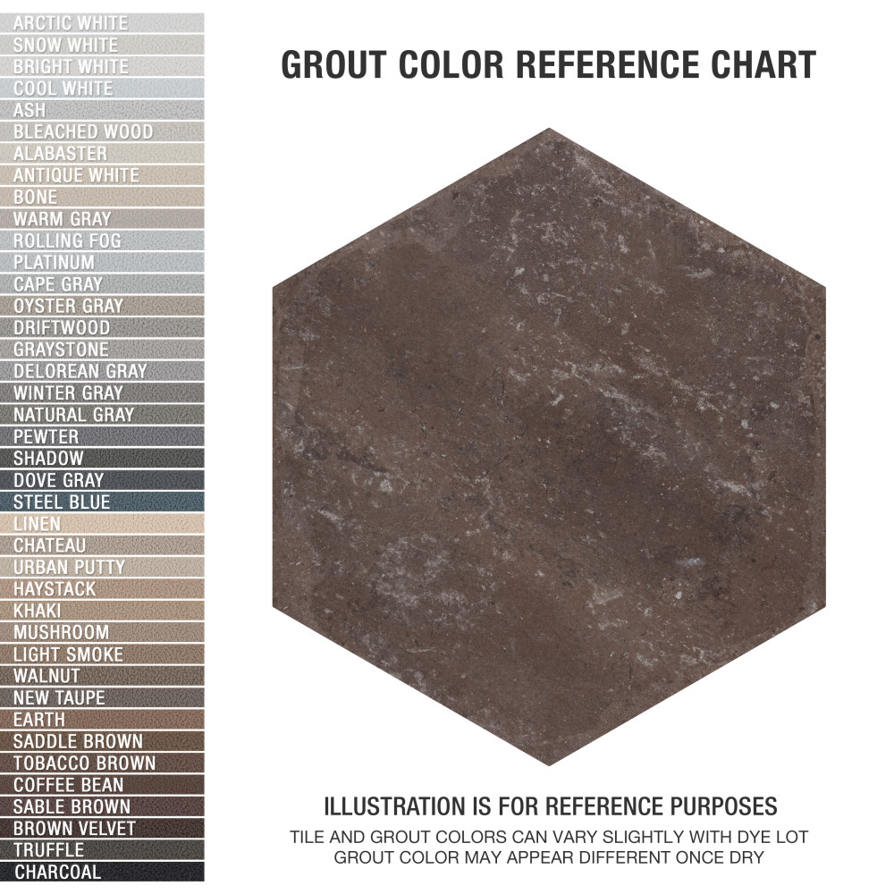 Brickyard Hex Red 8.5x9.88 Hexagon Porcelain Floor and Wall Digital Pattern