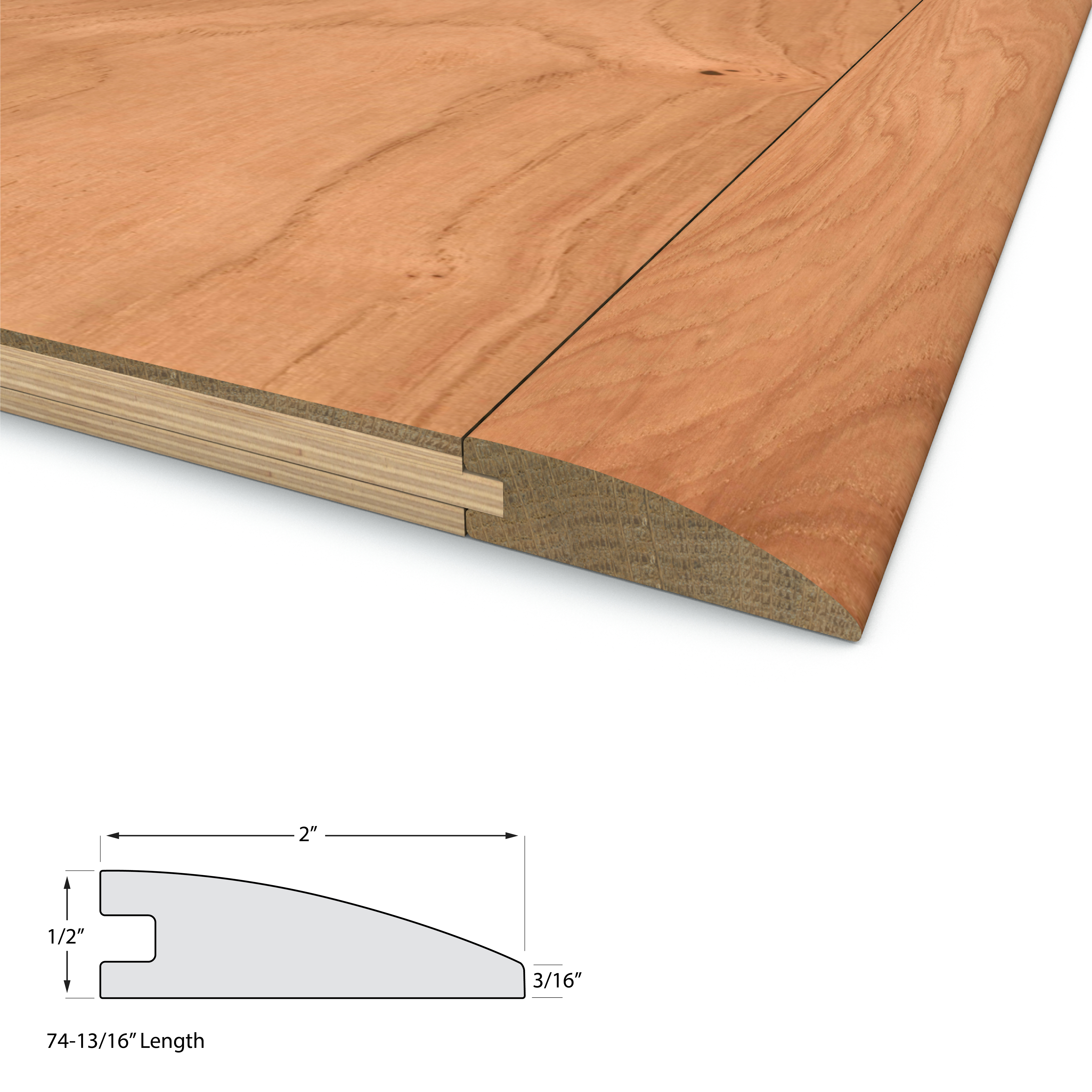 Natural Hickory Varietals Flush Reducer view 2