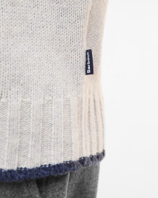Hewton Fair Isle Roll Neck Jumper Whisper White