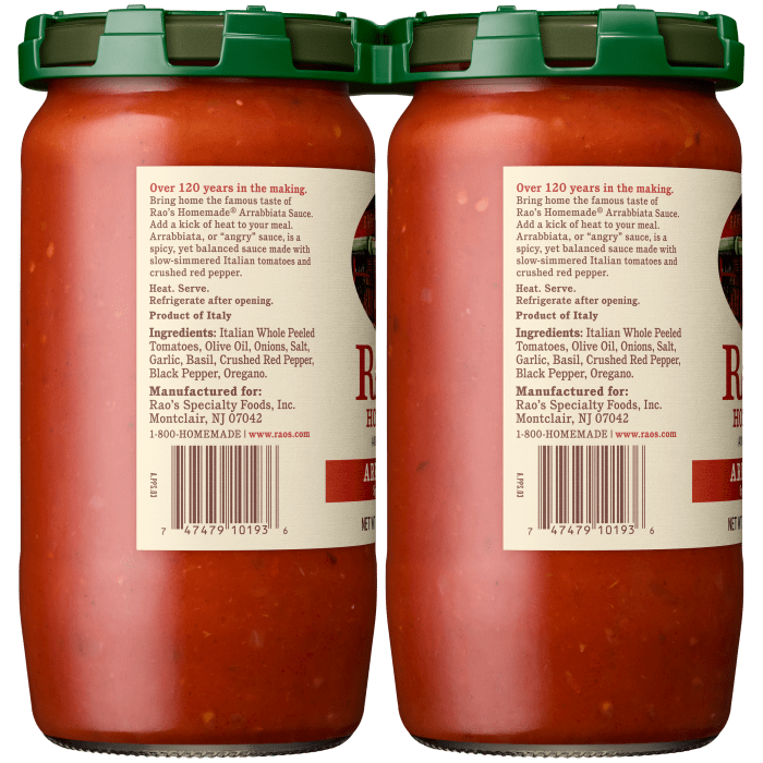 Arrabbiata Sauce, 28 oz - Left Image