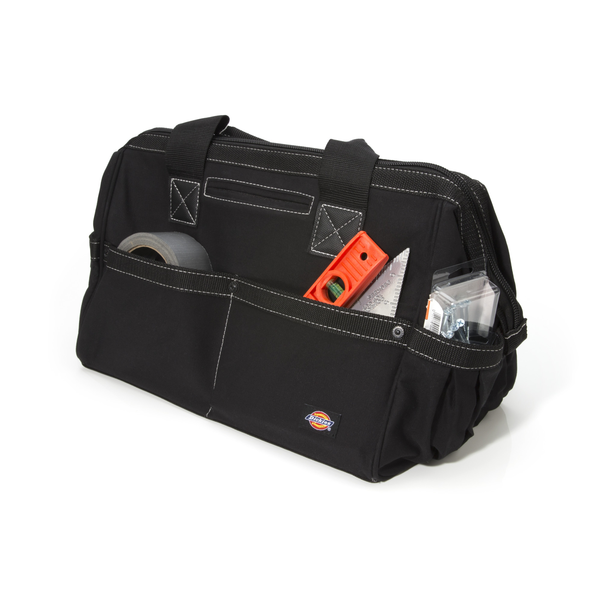 Dickies Black 16 in. 7 Pocket SoftSided Tool Work Bag 57085 eBay