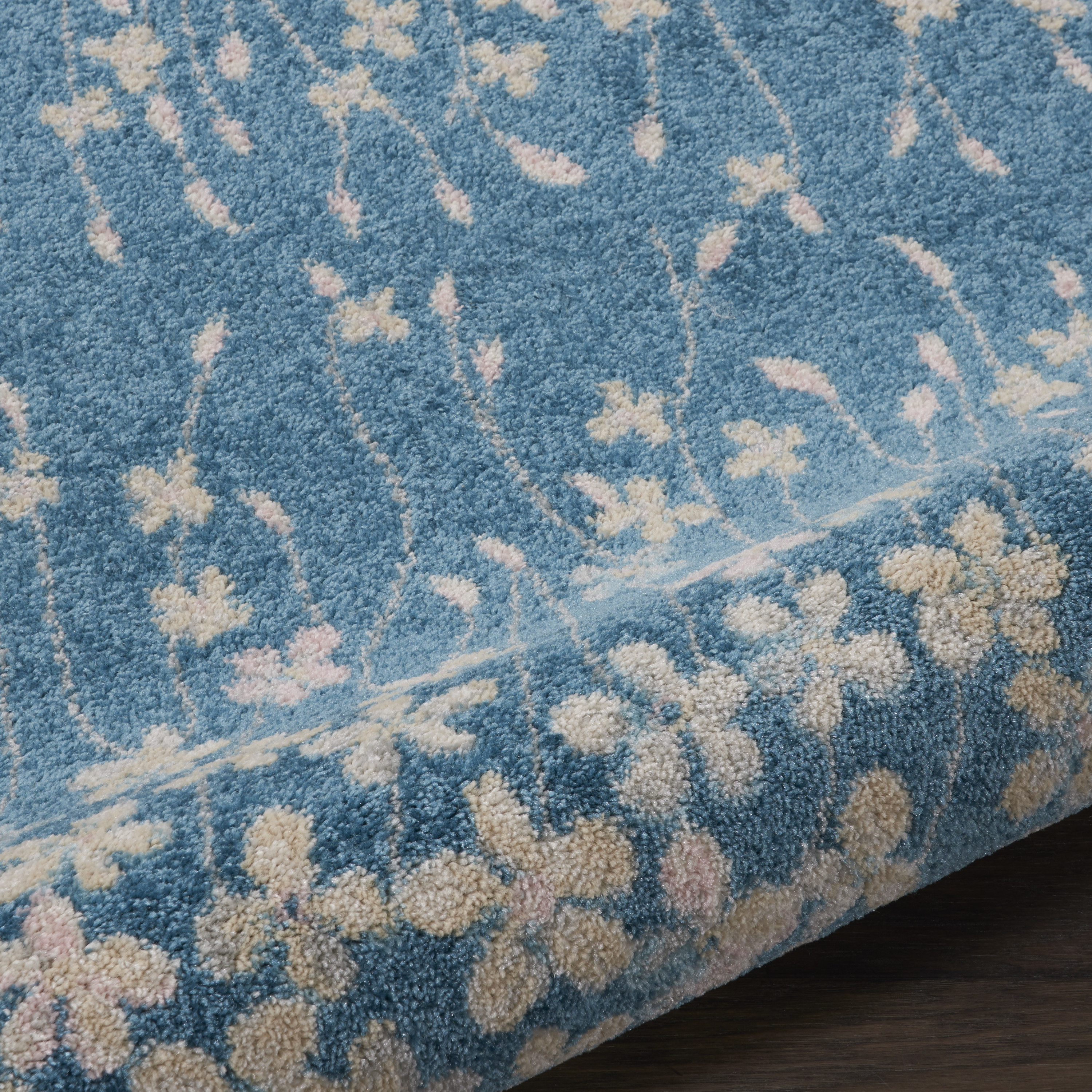 Nourison Tranquil 2' x 4' Turquoise Contemporary Indoor Rug