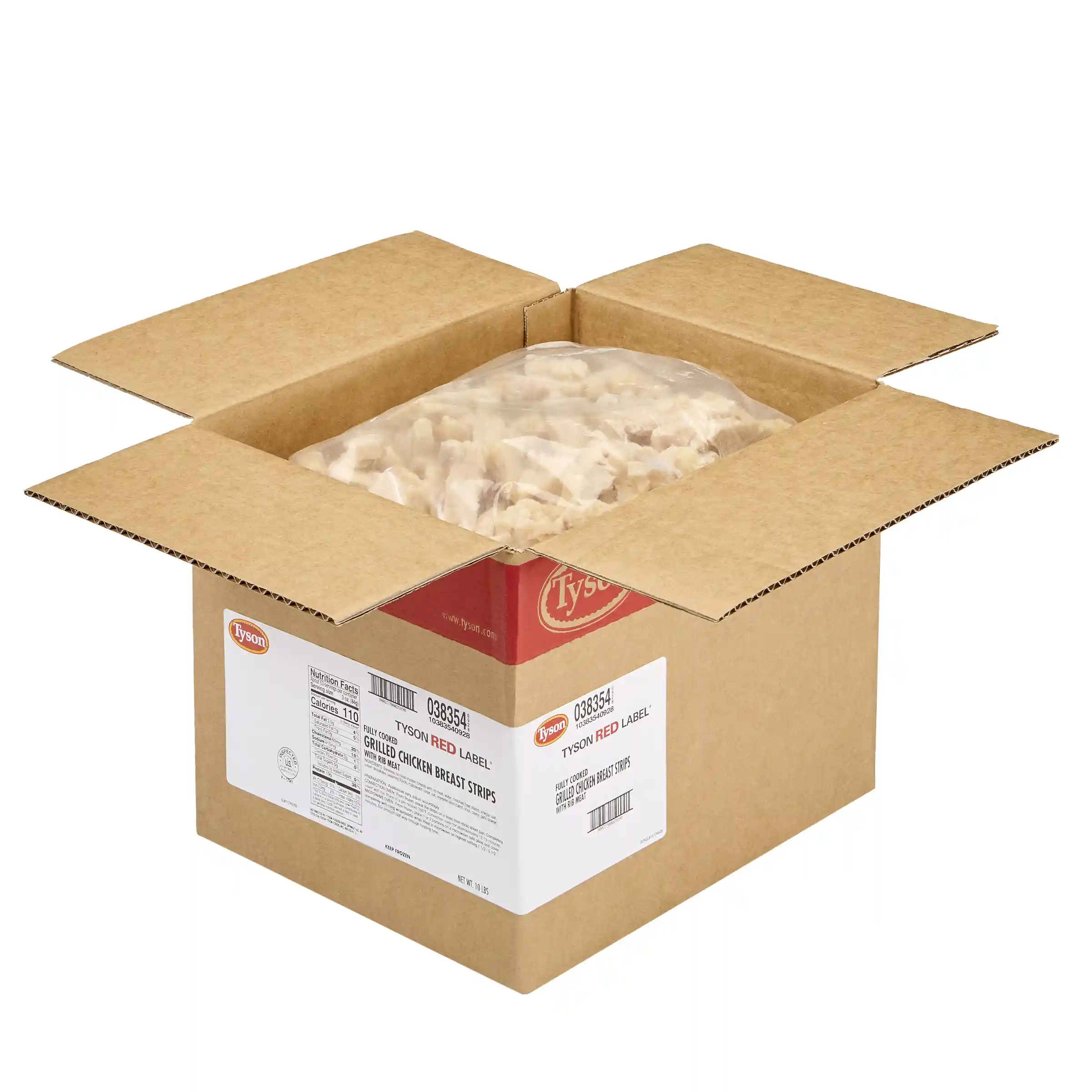Tyson Red Label® Fully Cooked Unbreaded Grilled Chicken Breast Strips, Small_image_4