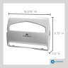 GEO57710, Georgia Pacific, Safe-T-Gard 1/2-Fold Toilet Seat Cover Dispenser, White