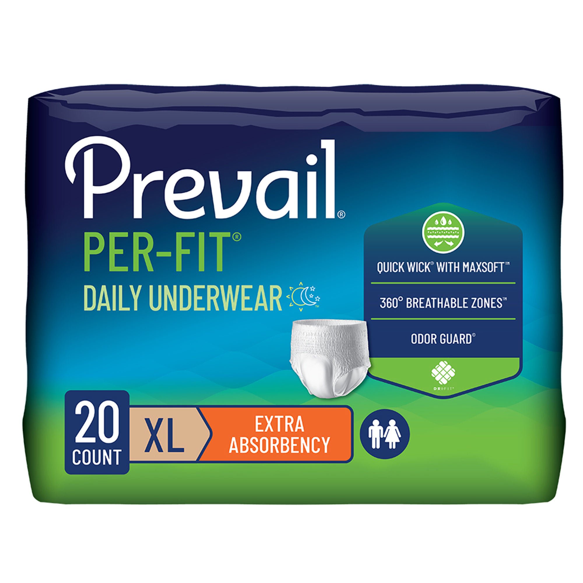 Prevail Per-Fit® Daily Underwear, X-Large