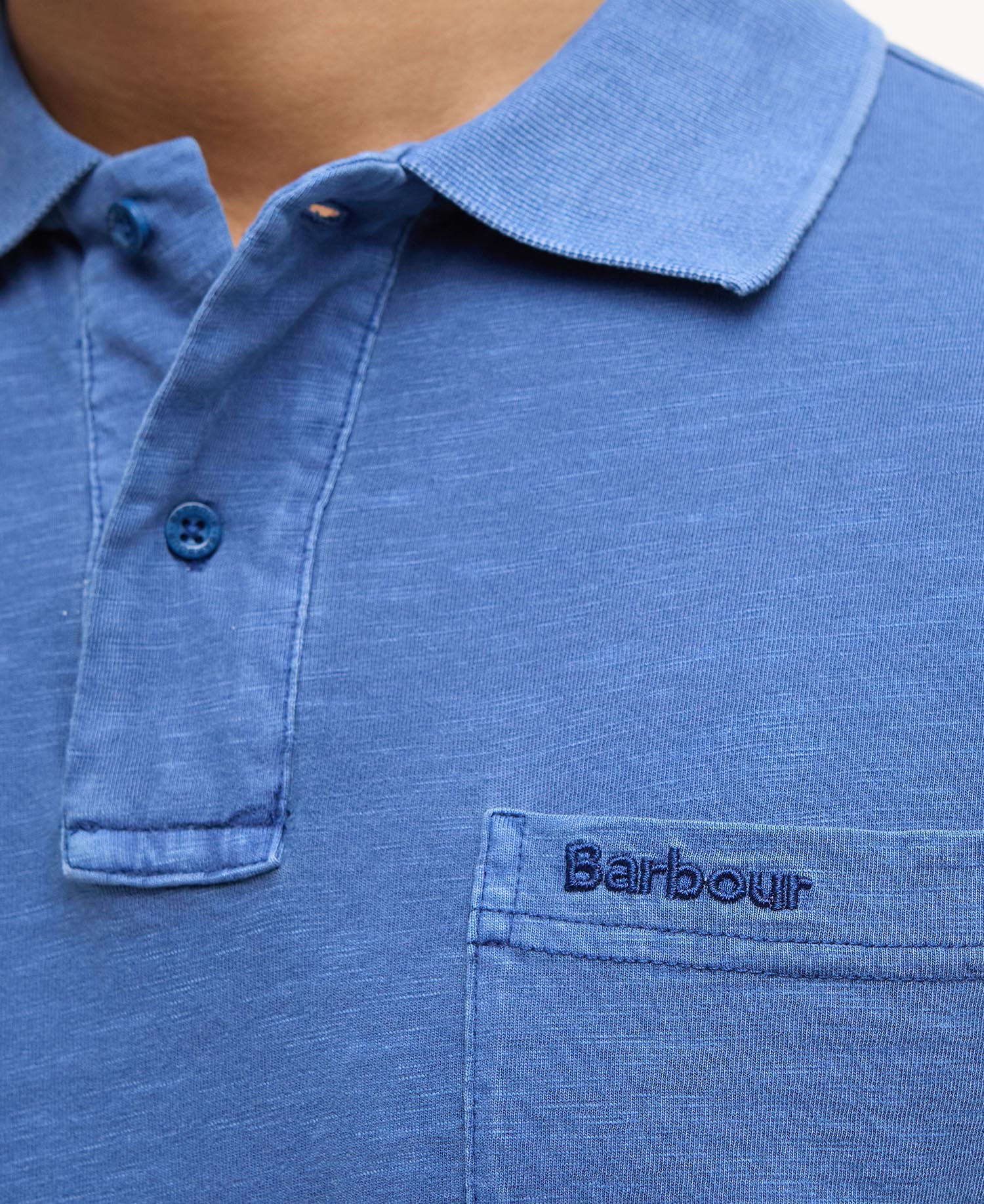 Pigment Dye Slub Polo Shirt image number 4