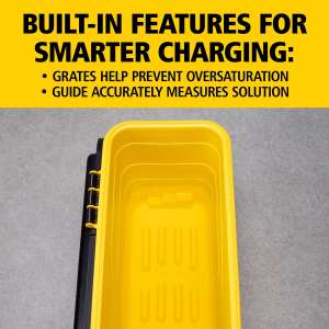 Rubbermaid Commercial, HYGEN, 43.6qt, Charging Bucket, Yellow