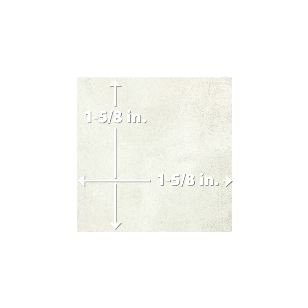 Laverton Taco Nieve 1-5/8 in. x 1-5/8 in. Porcelain Floor and Wall Tile