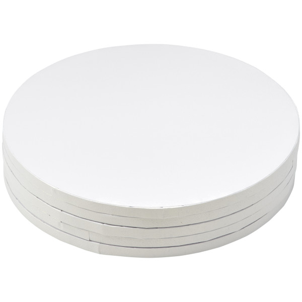12" Round White Foil Cake Board