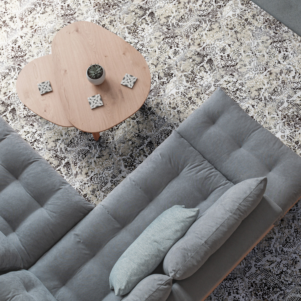 Inedita Hex White 9-7/8 in. x 11-1/4 in. Porcelain Floor and Wall Tile