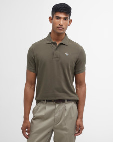 Sports Short-Sleeved Polo Shirt Dark Olive
