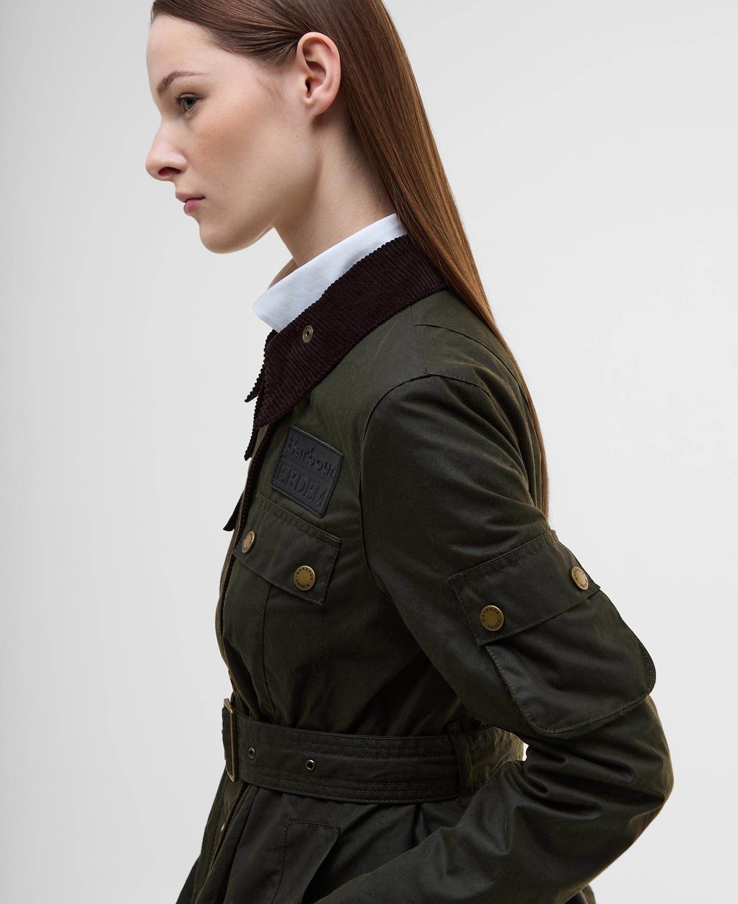 Barbour x ERDEM Constance Waxed Jacket image number 6