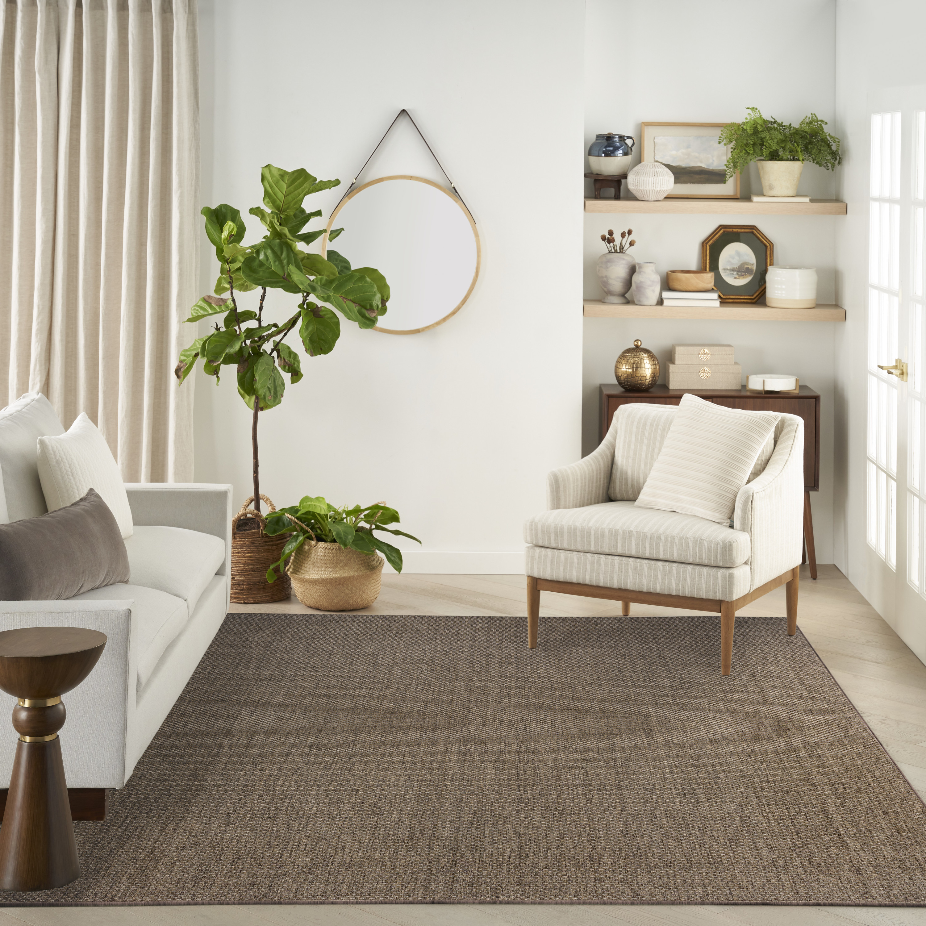 Nourison Tulum 9' x 12' Brown Outdoor Rug