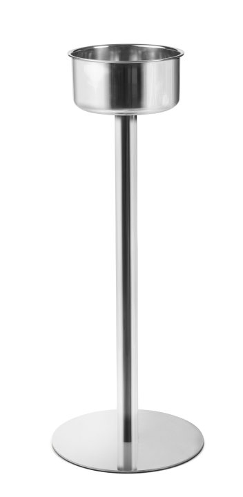 Pied porte-seau en acier inoxydable