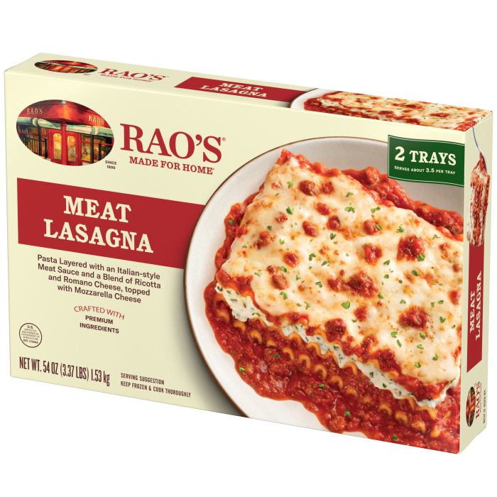 Meat Lasagna Frozen Meal, 54 oz - Right angle Image