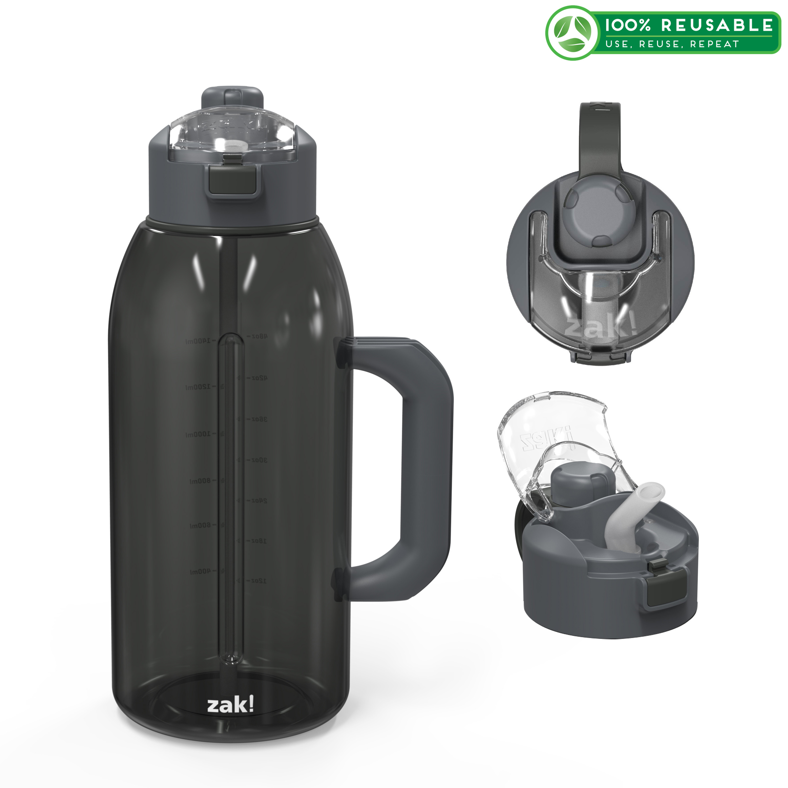 Genesis 64 ounce Water Bottle, Charcoal slideshow image 1 Genesis 64 ounce Water Bottle, Charcoal slideshow image 1