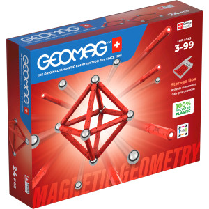 Classic Magnetic Geometry Construction Set, 24 Pieces