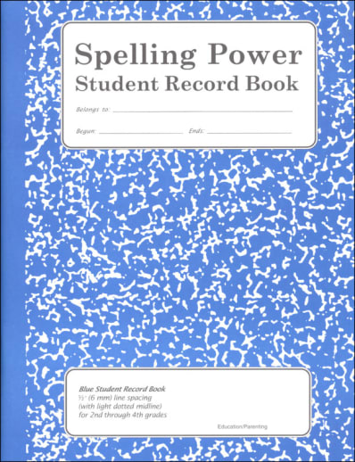 Spelling Power Student Record Book - Blue