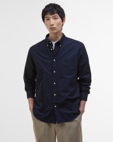 Dunand Oversized Long-Sleeved Oxford Shirt Classic Navy