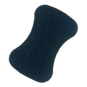 Hillyard, Trident, Power Scour Non-Scratch Scouring Pad, Bowtie, 6.75"x4.25", Black