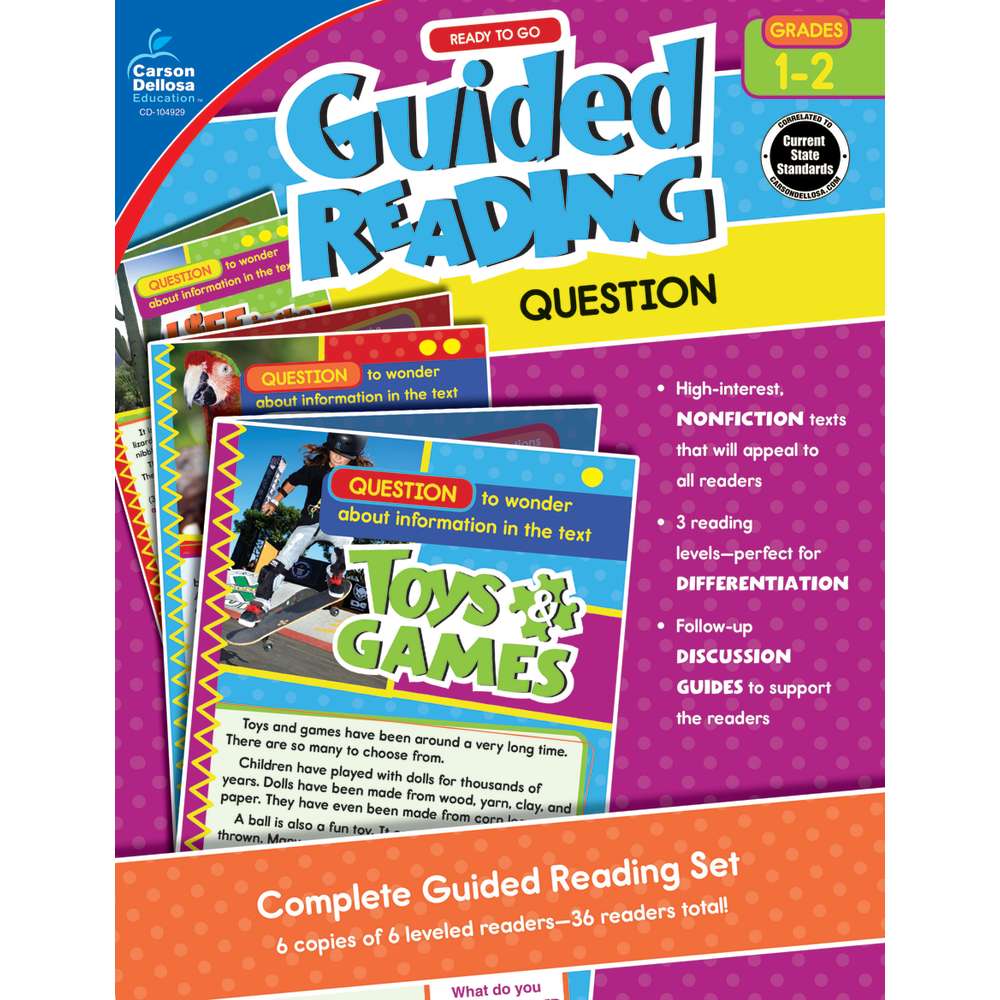 The end of reading the question. Complete Guide for reading. Question/Wonder. Reading Readiness Grade 2. Guide to reading.